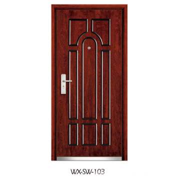 Puerta de acero de madera (WX-SW-103)